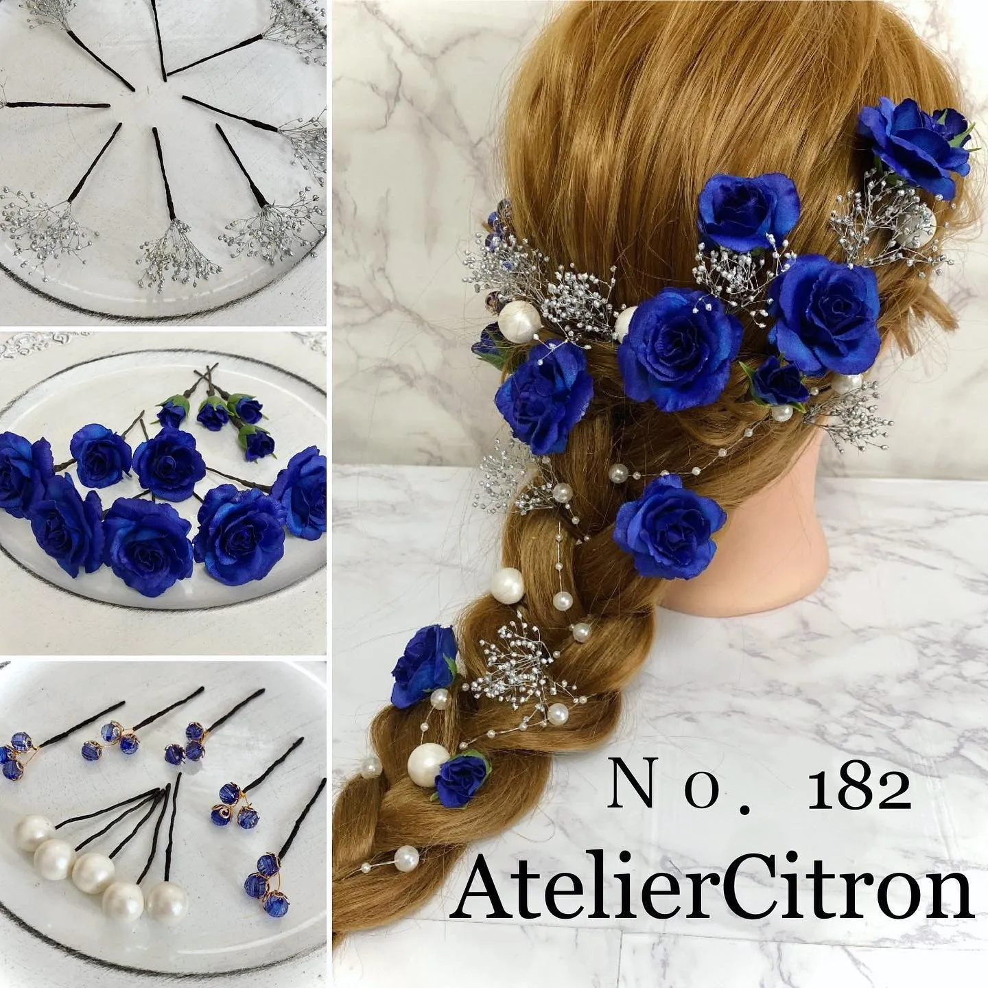 人気の青薔薇の髪飾り✨※数量限定