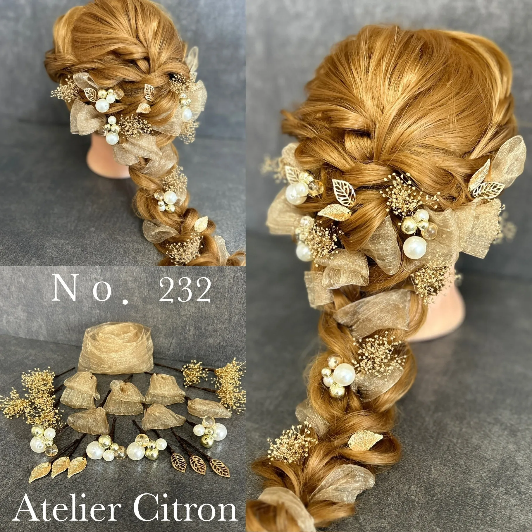 結婚式の髪飾りならAtelier Citron | 花のナチュラルな美しさを演出